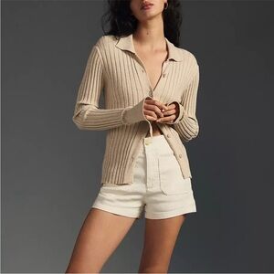 Anthropologie Maeve The Colette Shorts by Maeve: Linen Edition New Size 34